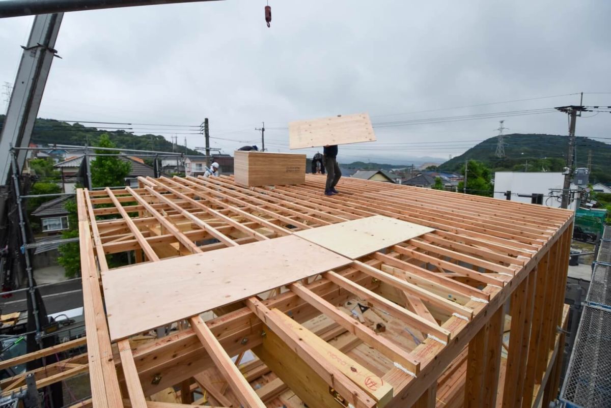 「福岡市東区10」注文住宅現場リポート④【上棟式】
