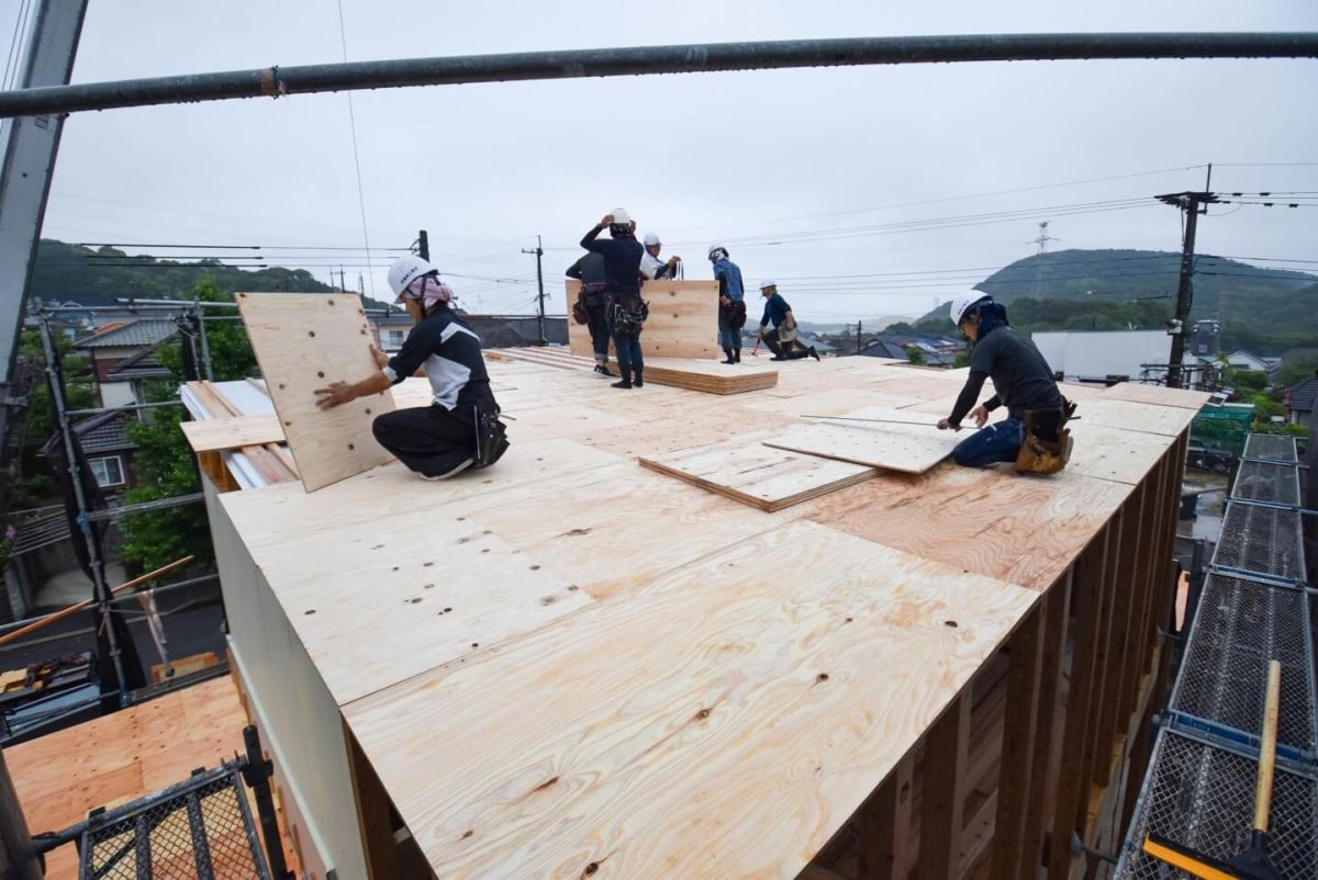 福岡県福岡市東区10　注文住宅建築現場リポート④　～上棟式・後編〜