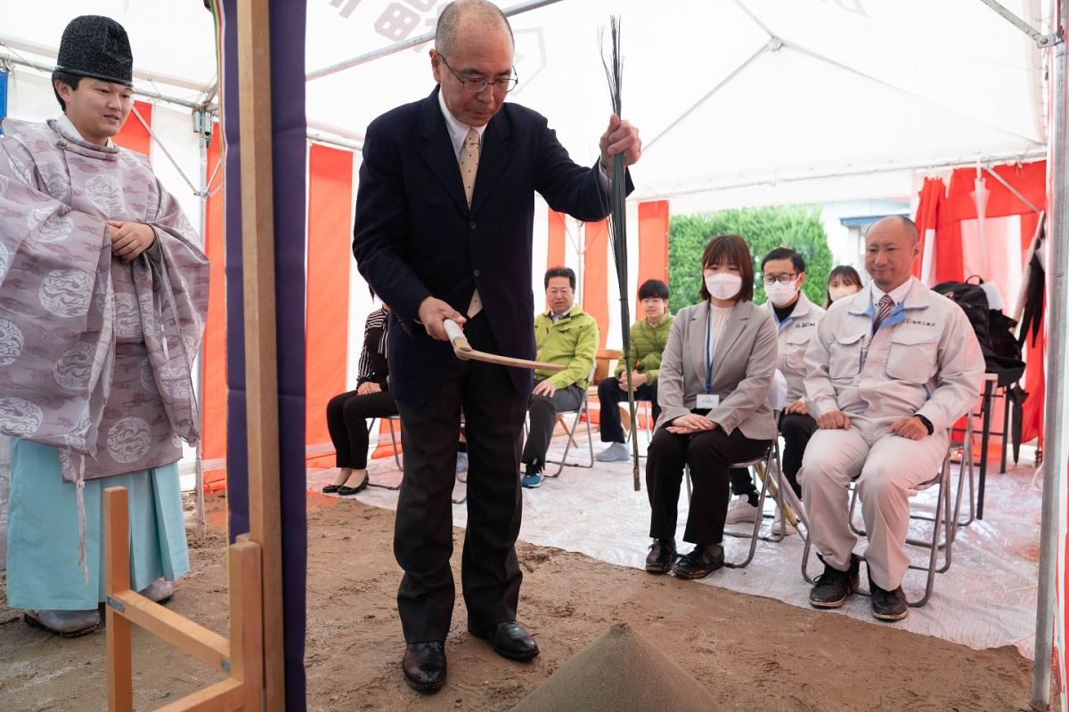 福岡市南区27　注文住宅建築現場リポート①　～地鎮祭～