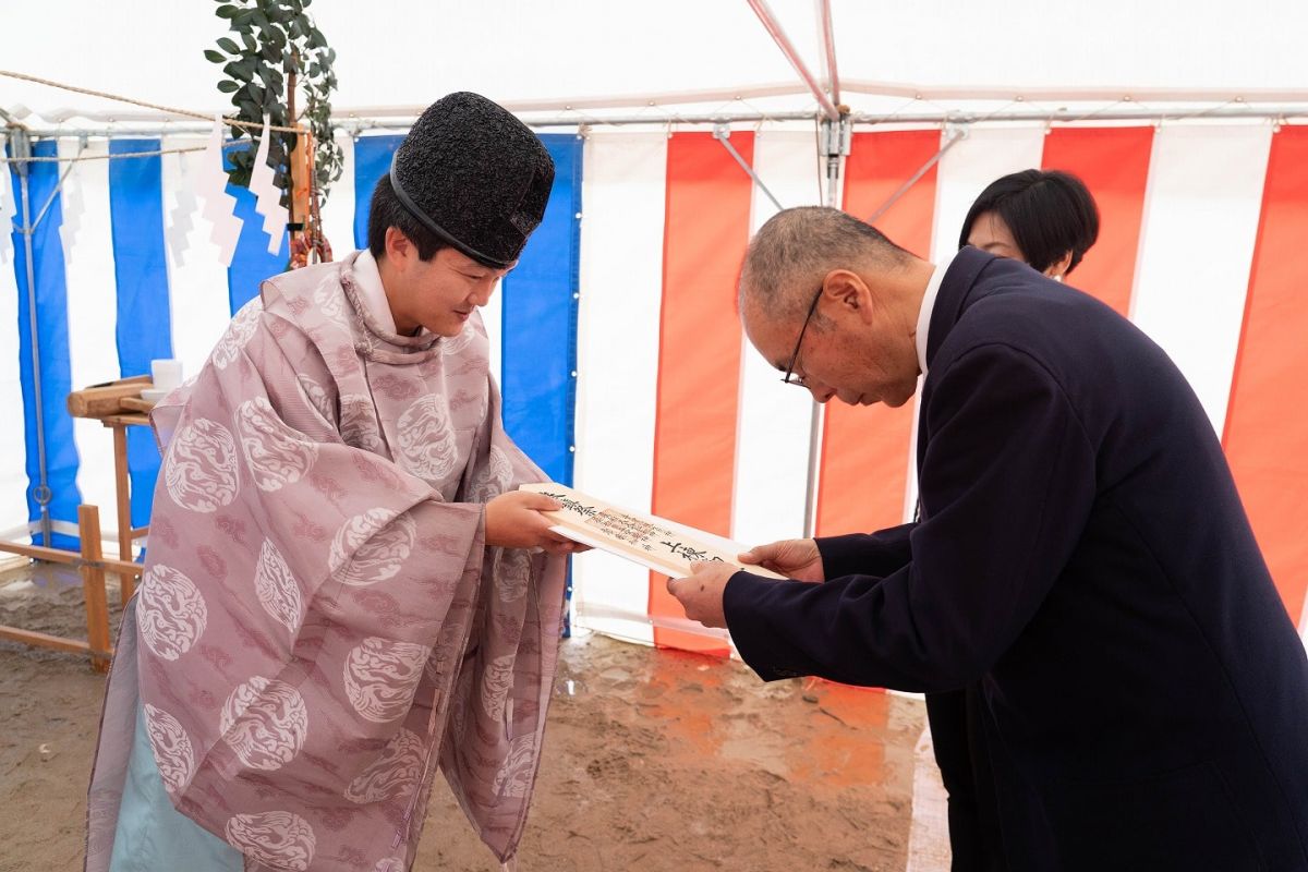 福岡市南区27　注文住宅建築現場リポート①　～地鎮祭～