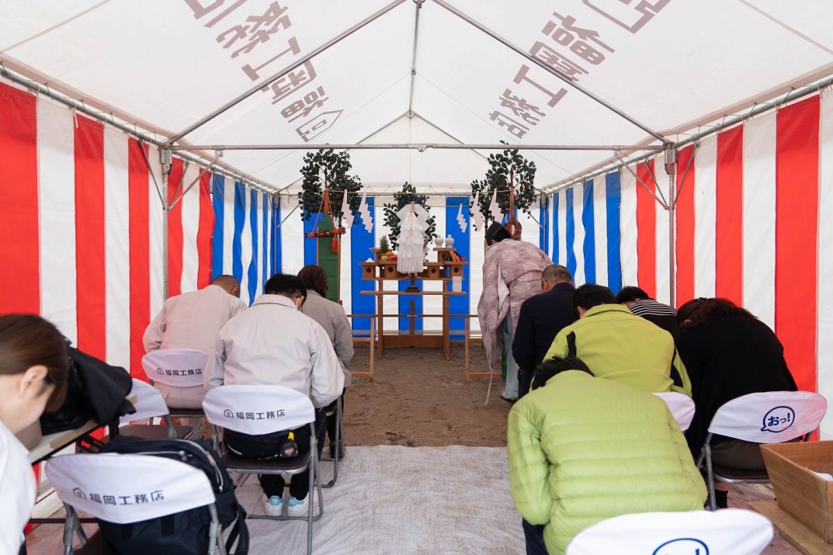 福岡市南区27　注文住宅建築現場リポート①　～地鎮祭～