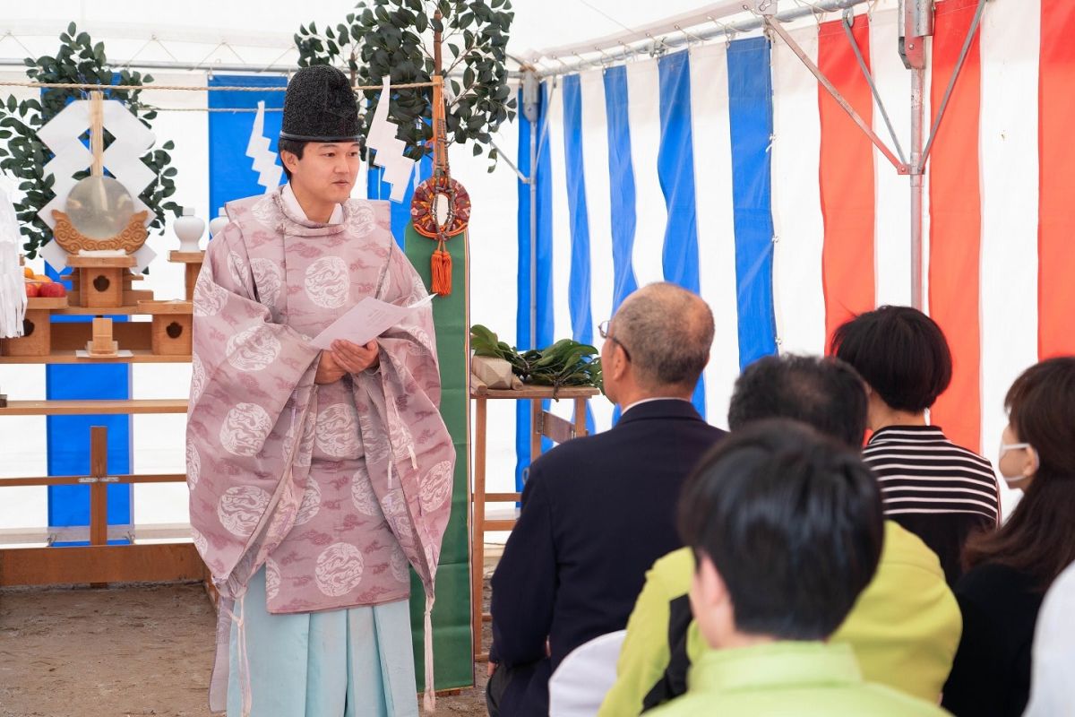 福岡市南区27　注文住宅建築現場リポート①　～地鎮祭～