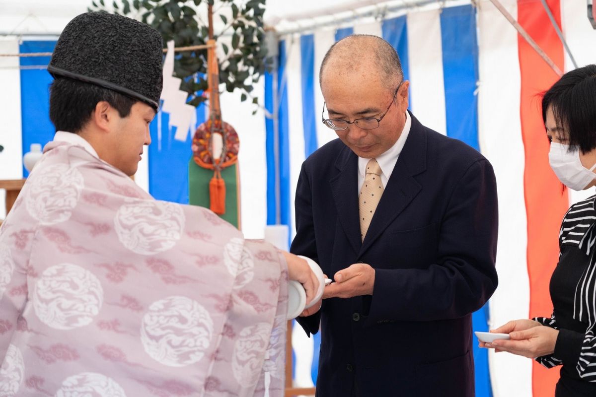 福岡市南区27　注文住宅建築現場リポート①　～地鎮祭～