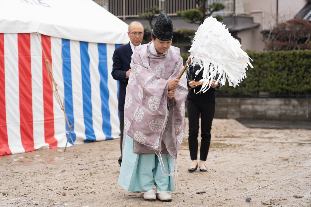 福岡市南区27　注文住宅建築現場リポート①　～地鎮祭～