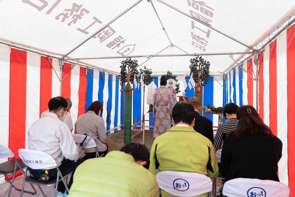 福岡市南区27　注文住宅建築現場リポート①　～地鎮祭～