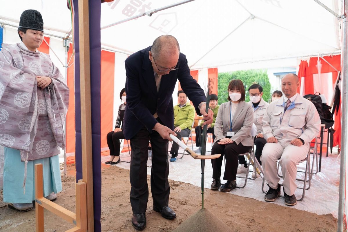 福岡市南区27　注文住宅建築現場リポート①　～地鎮祭～