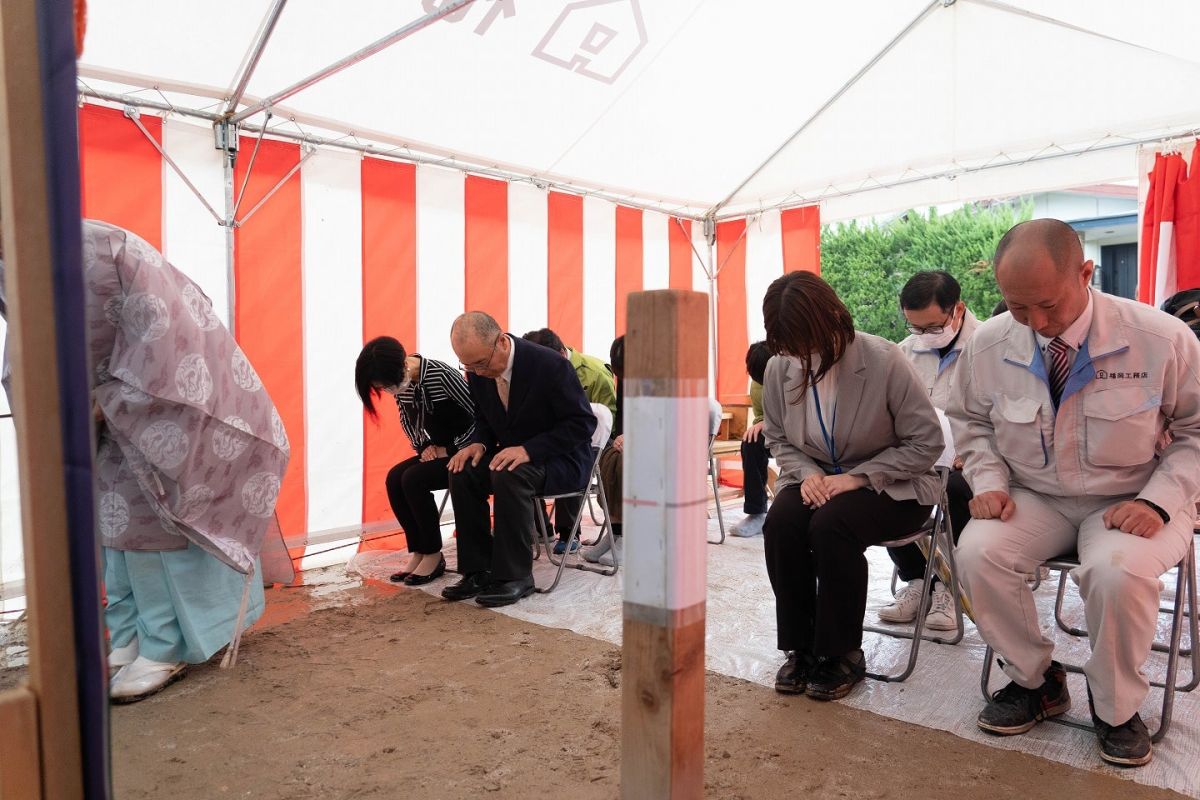 福岡市南区27　注文住宅建築現場リポート①　～地鎮祭～