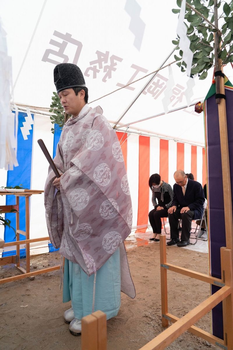 福岡市南区27　注文住宅建築現場リポート①　～地鎮祭～