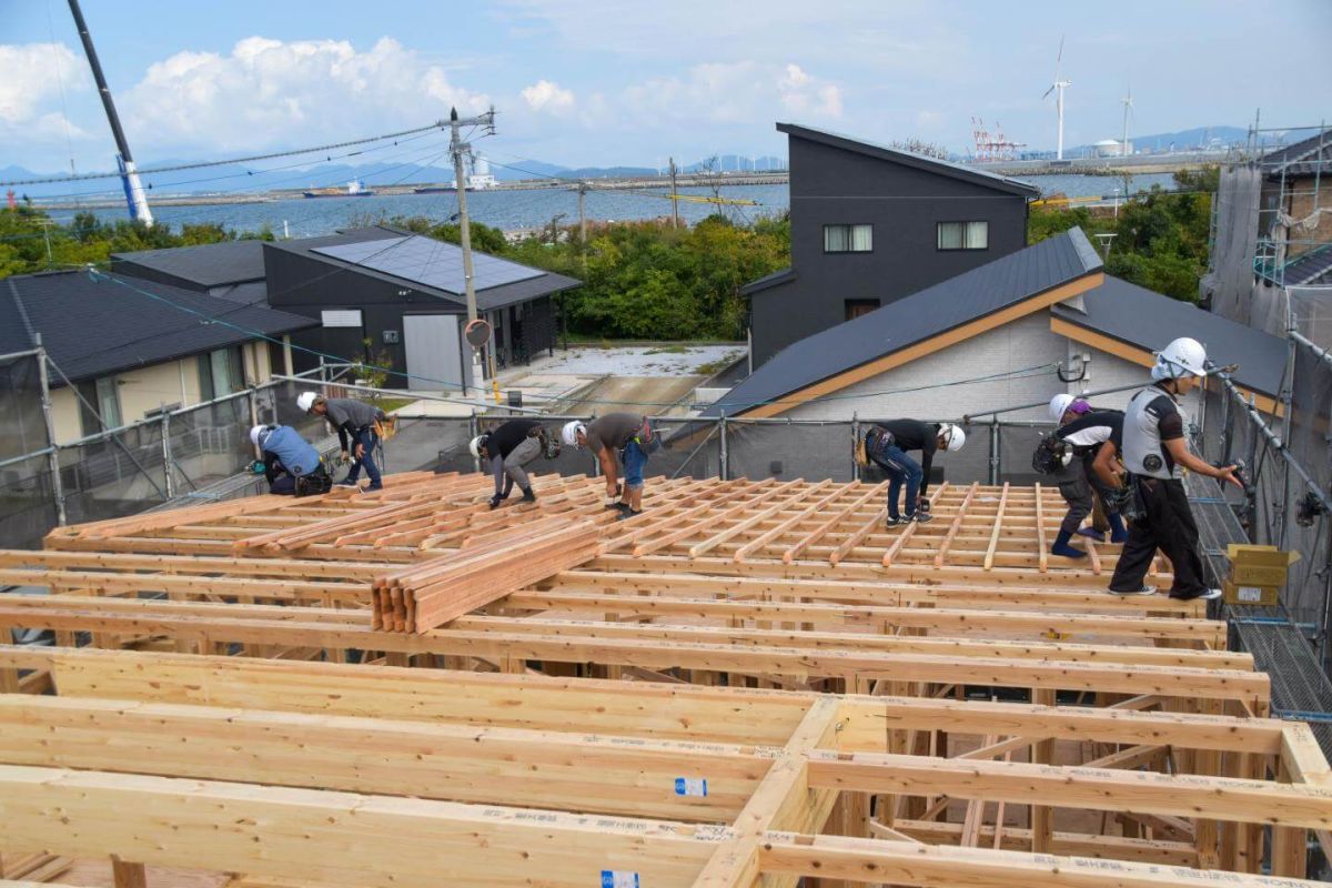 福岡県北九州市若松区01　注文住宅建築現場リポート④　～上棟式・後編～