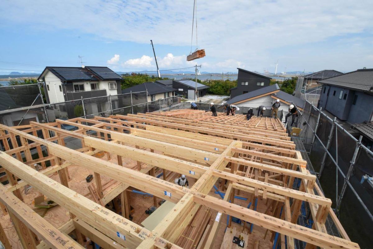 福岡県北九州市若松区01　注文住宅建築現場リポート④　～上棟式・後編～