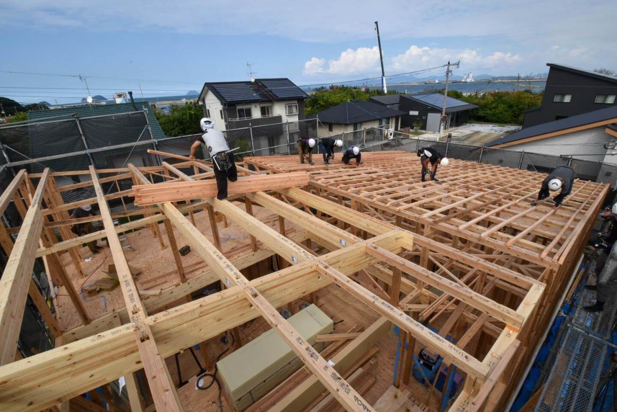 福岡県北九州市若松区01　注文住宅建築現場リポート④　～上棟式・後編～