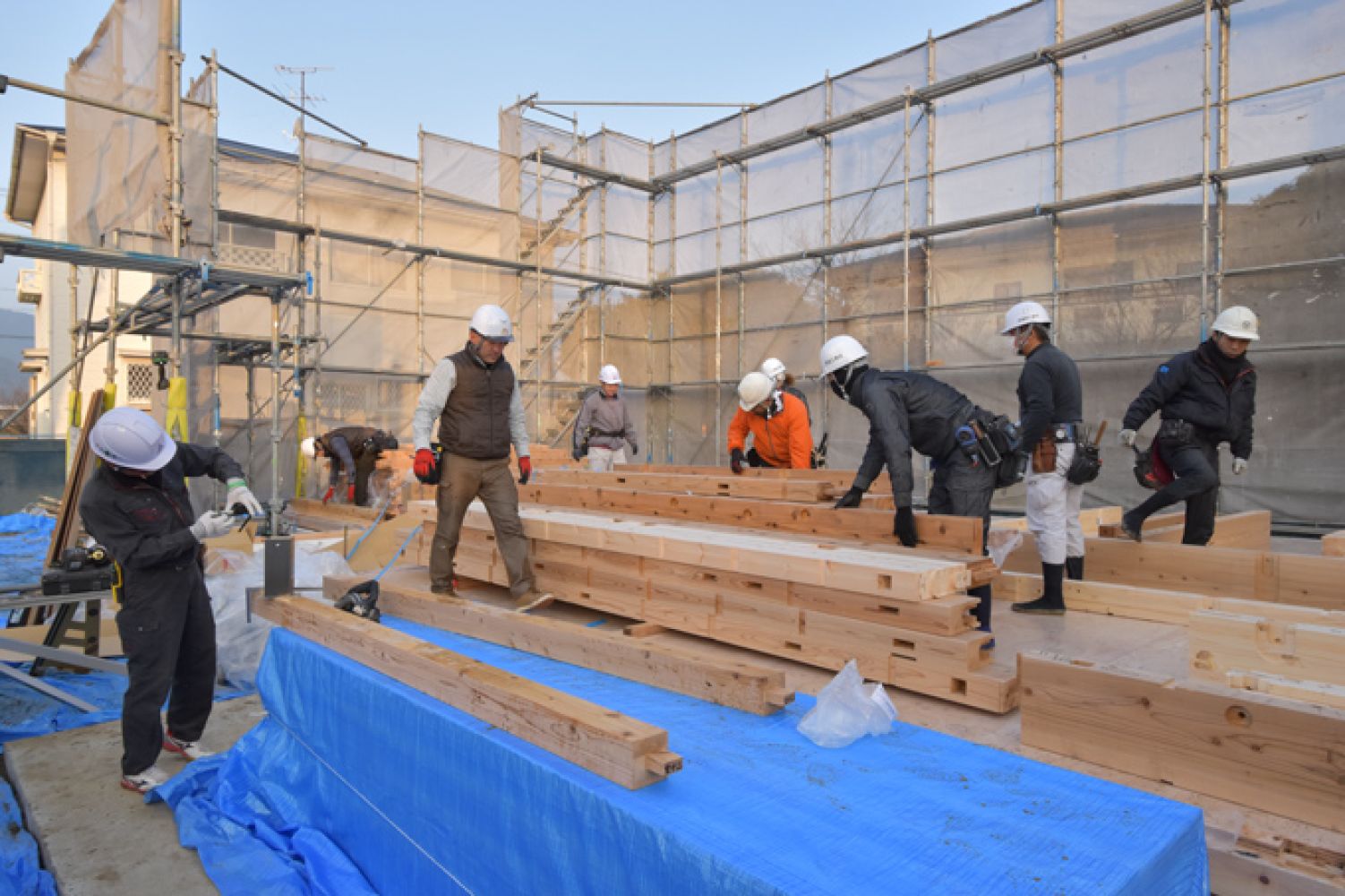 福岡市西区飯盛01　注文住宅建築現場リポート⑤　～上棟式～