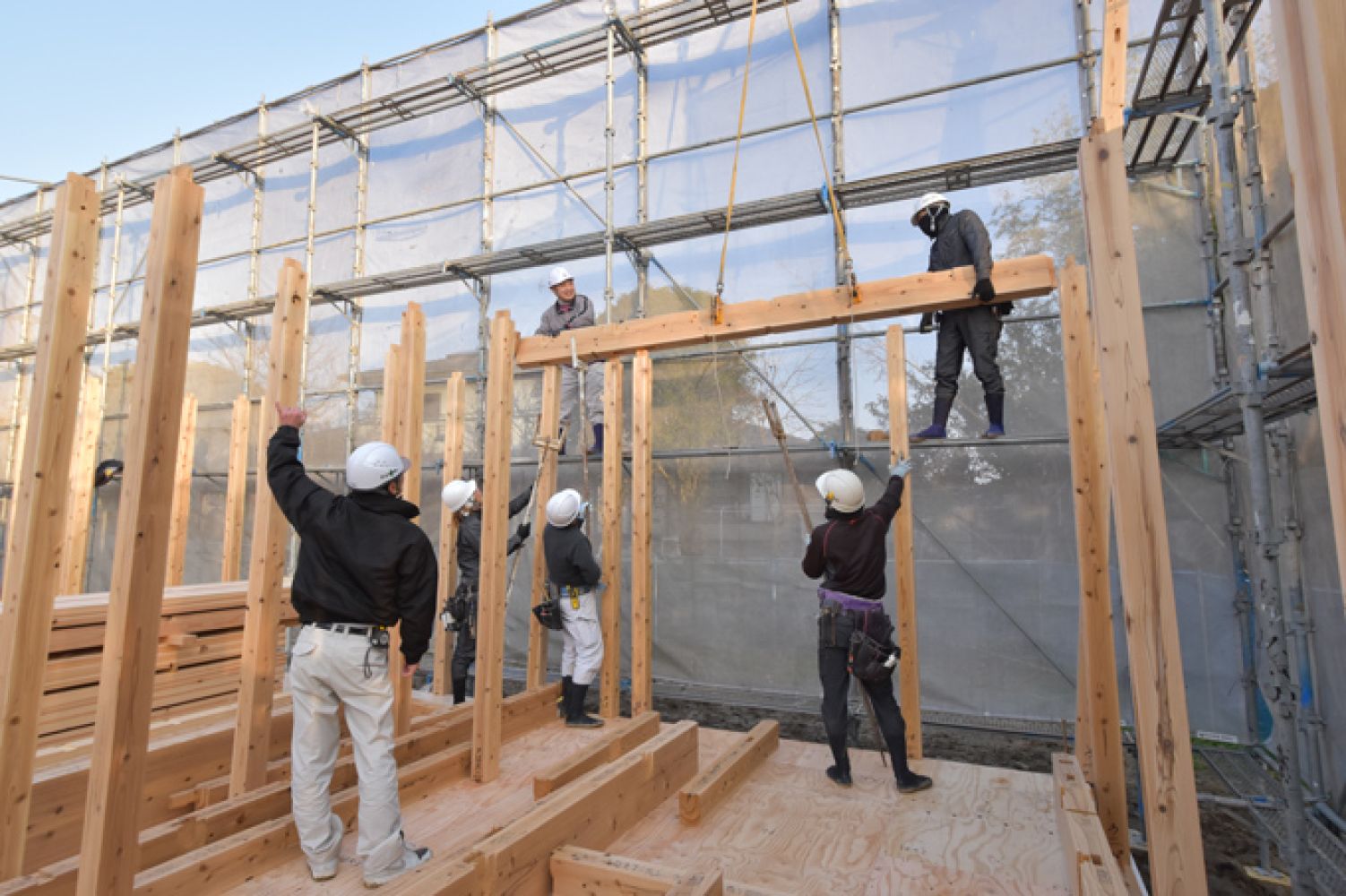 福岡市西区飯盛01　注文住宅建築現場リポート⑤　～上棟式～