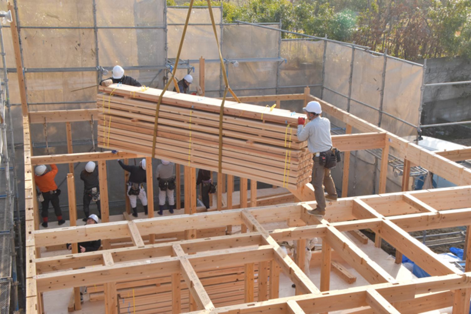 福岡市西区飯盛01　注文住宅建築現場リポート⑤　～上棟式～