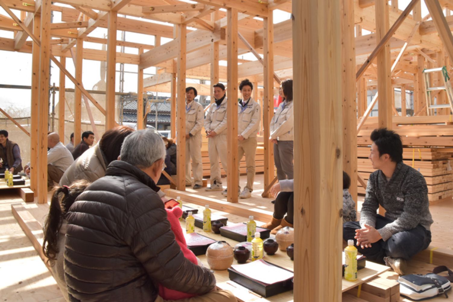 福岡市西区飯盛01　注文住宅建築現場リポート⑤　～上棟式～