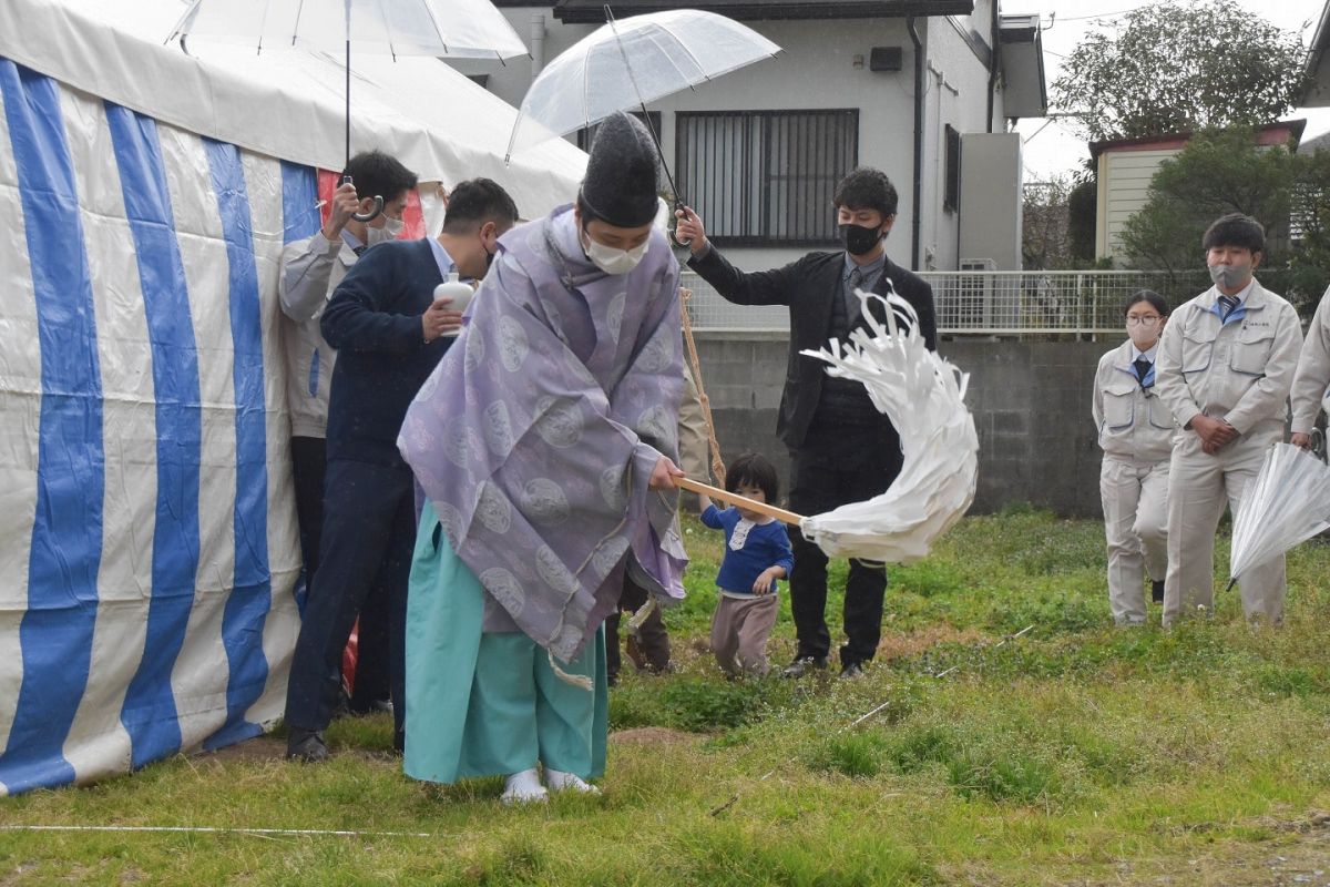 福岡県糸島市05　注文住宅建築現場リポート①　～地鎮祭～