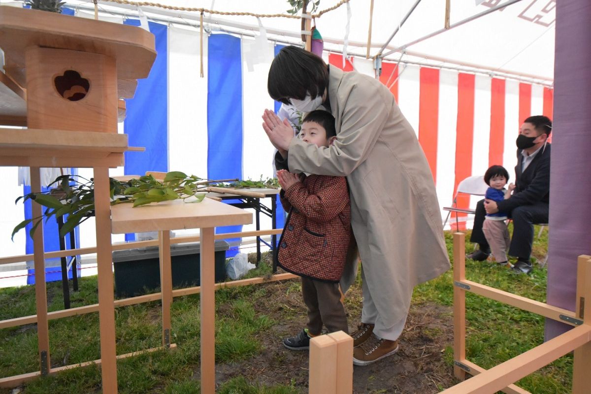 福岡県糸島市05　注文住宅建築現場リポート①　～地鎮祭～