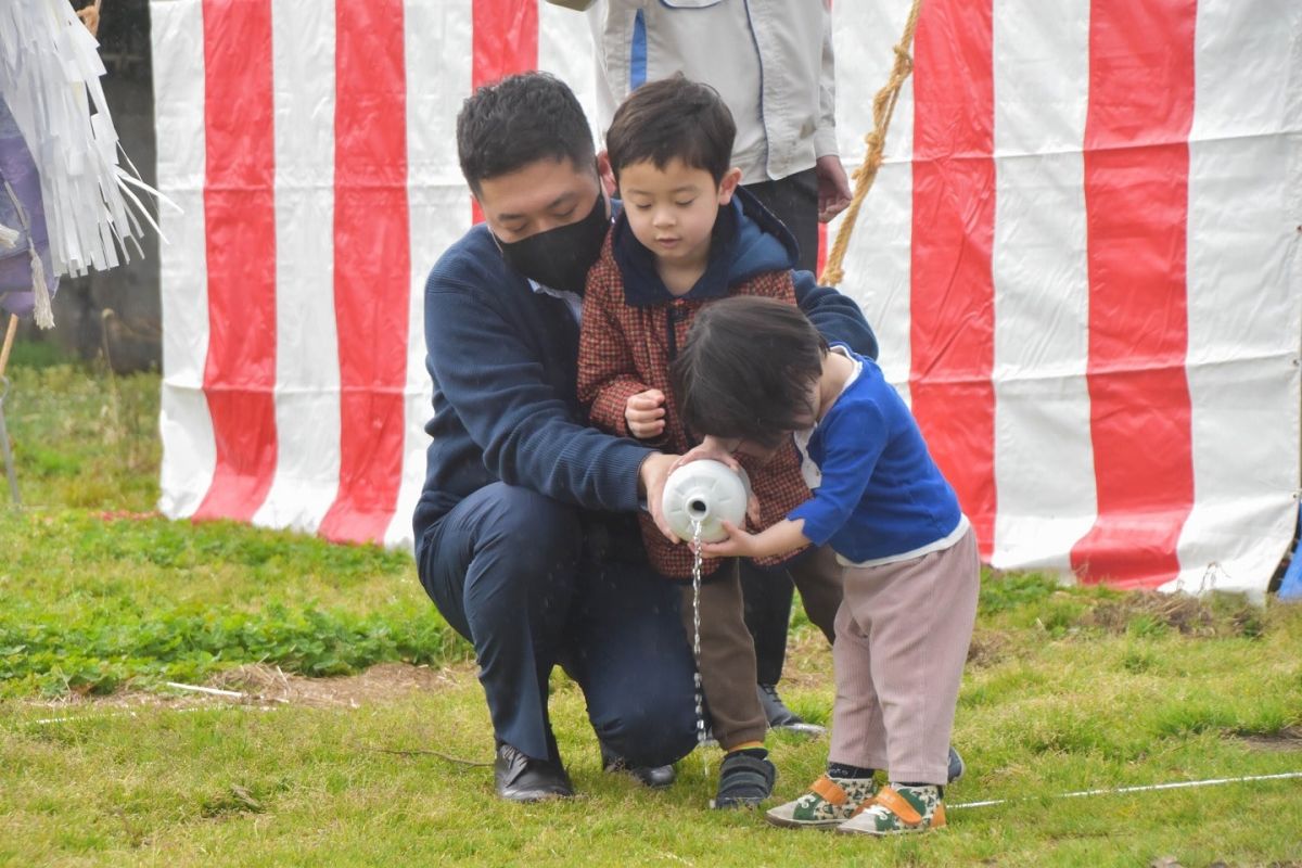 福岡県糸島市05　注文住宅建築現場リポート①　～地鎮祭～