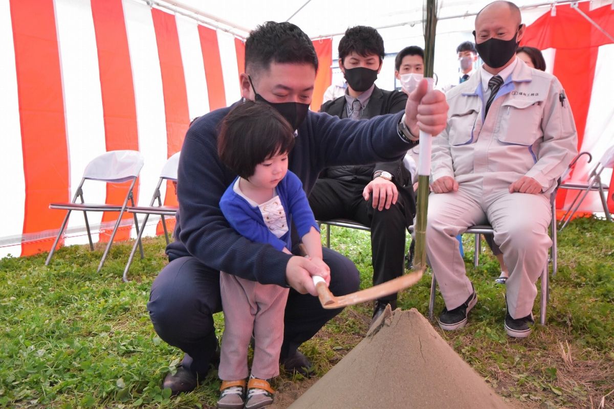 福岡県糸島市05　注文住宅建築現場リポート①　～地鎮祭～