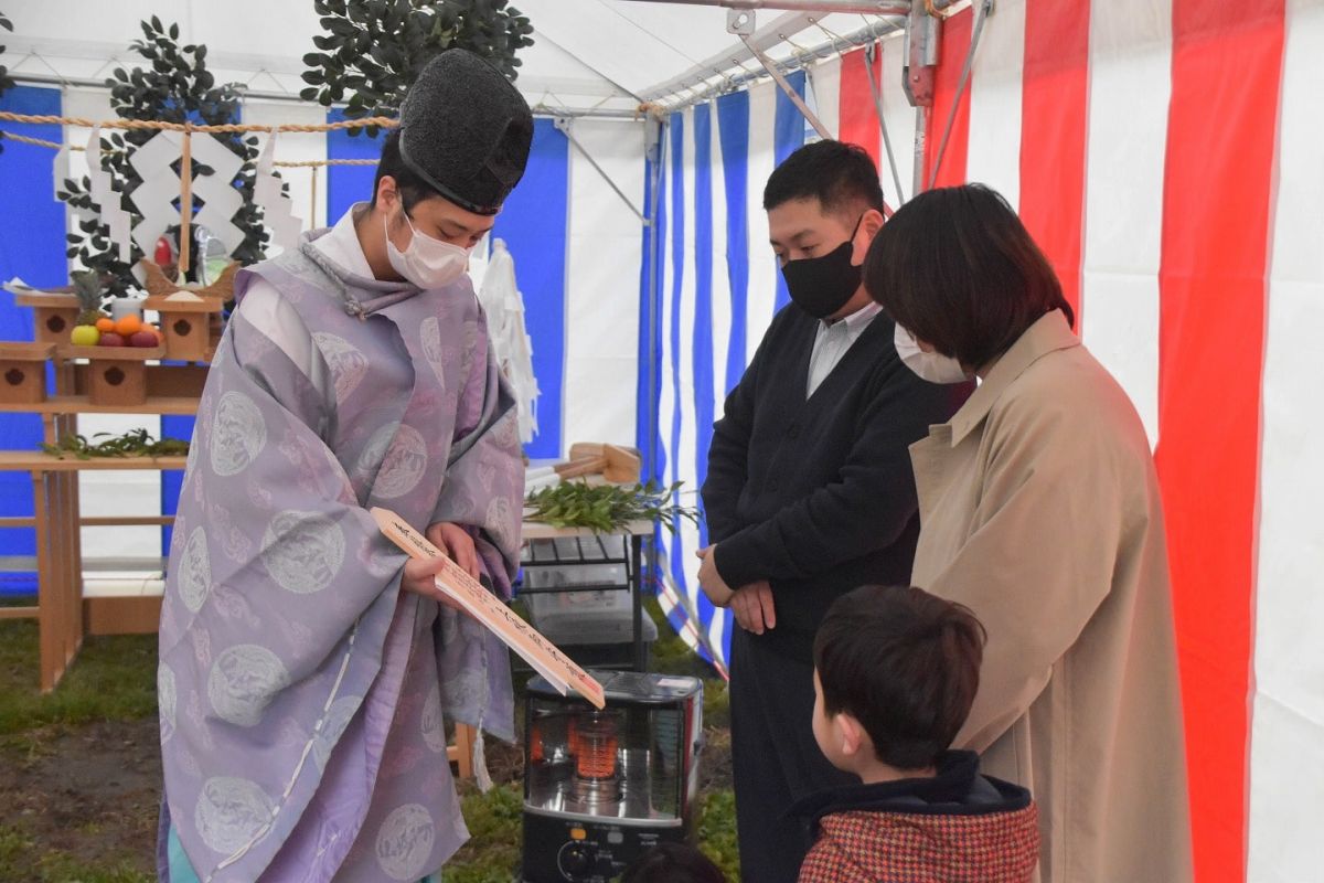 福岡県糸島市05　注文住宅建築現場リポート①　～地鎮祭～