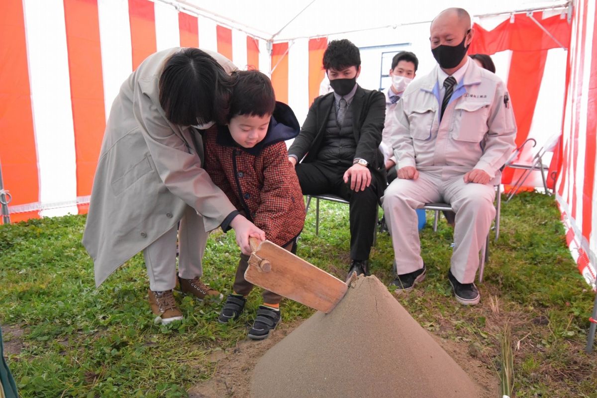 福岡県糸島市05　注文住宅建築現場リポート①　～地鎮祭～