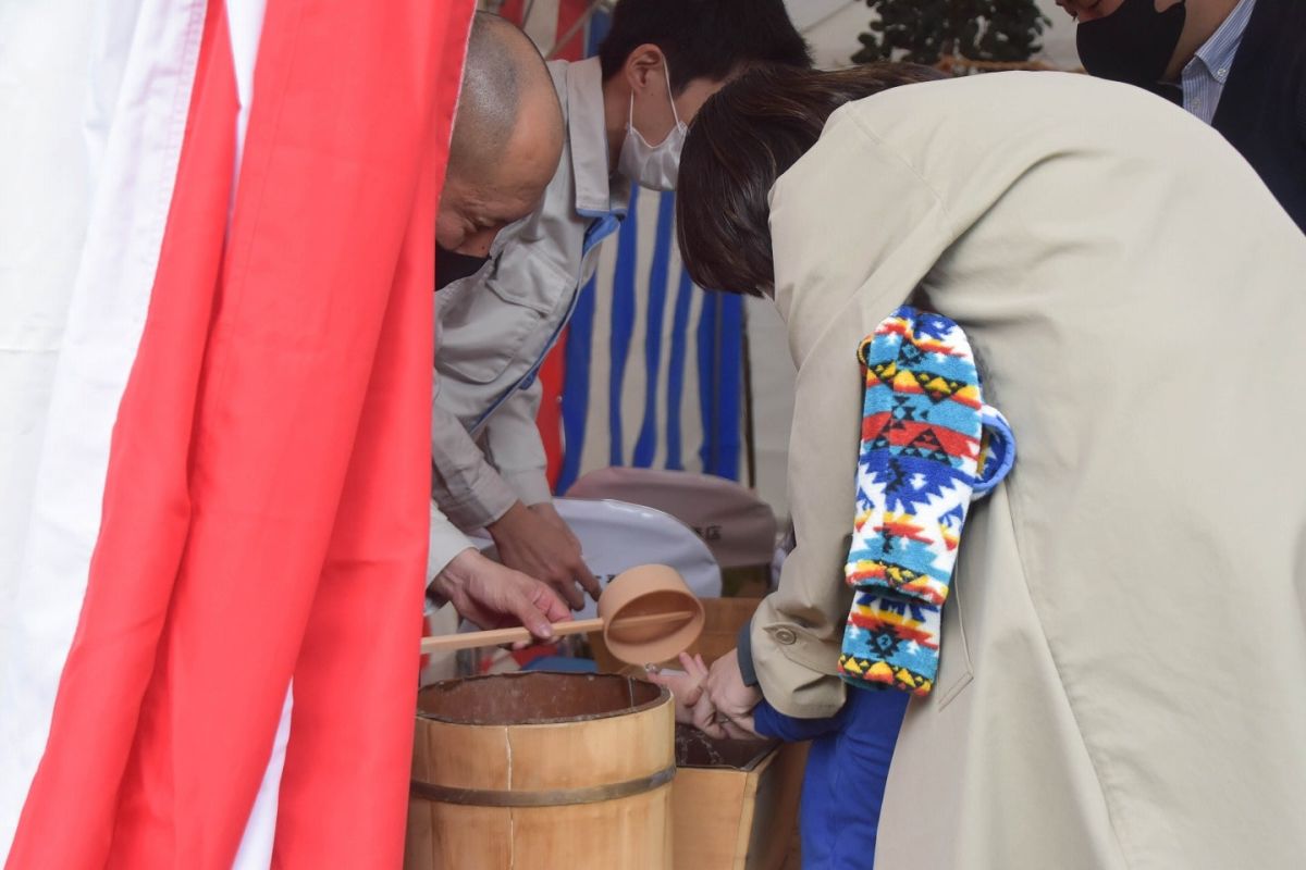 福岡県糸島市05　注文住宅建築現場リポート①　～地鎮祭～