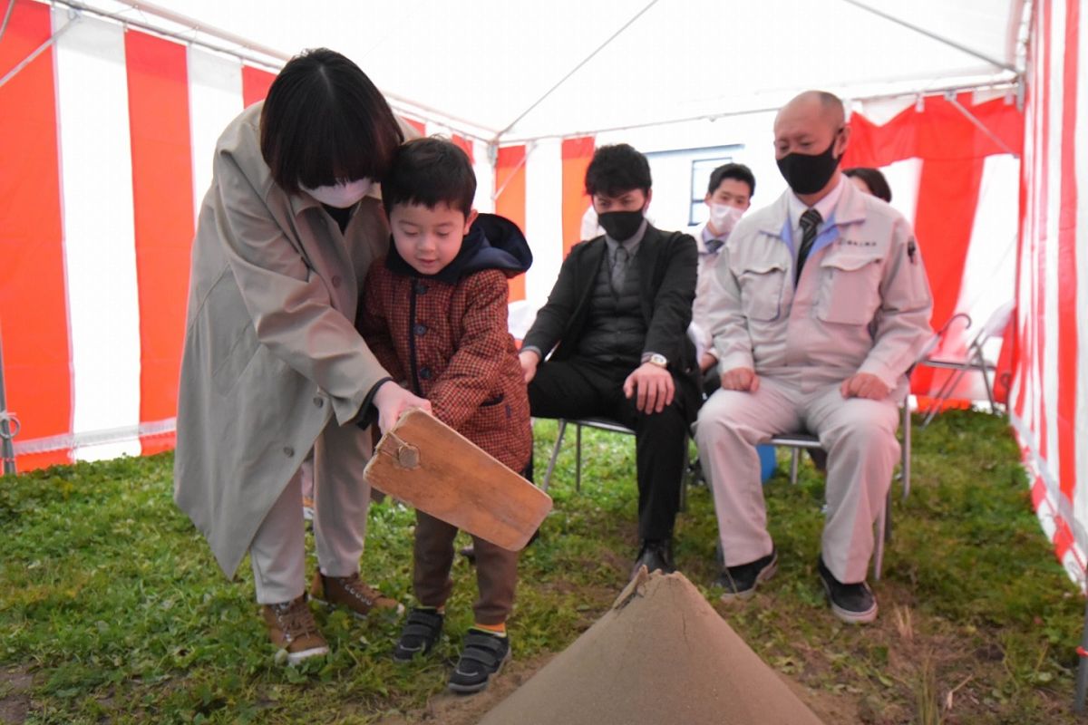 福岡県糸島市05　注文住宅建築現場リポート①　～地鎮祭～