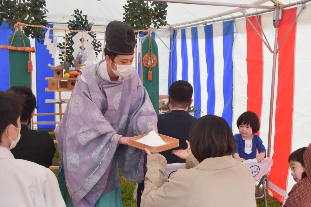 福岡県糸島市05　注文住宅建築現場リポート①　～地鎮祭～