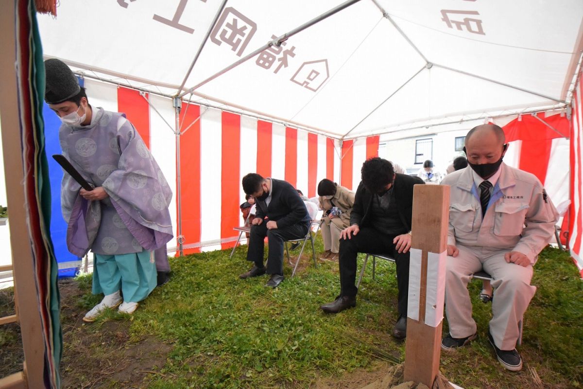 福岡県糸島市05　注文住宅建築現場リポート①　～地鎮祭～