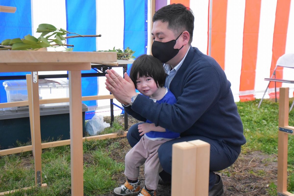 福岡県糸島市05　注文住宅建築現場リポート①　～地鎮祭～