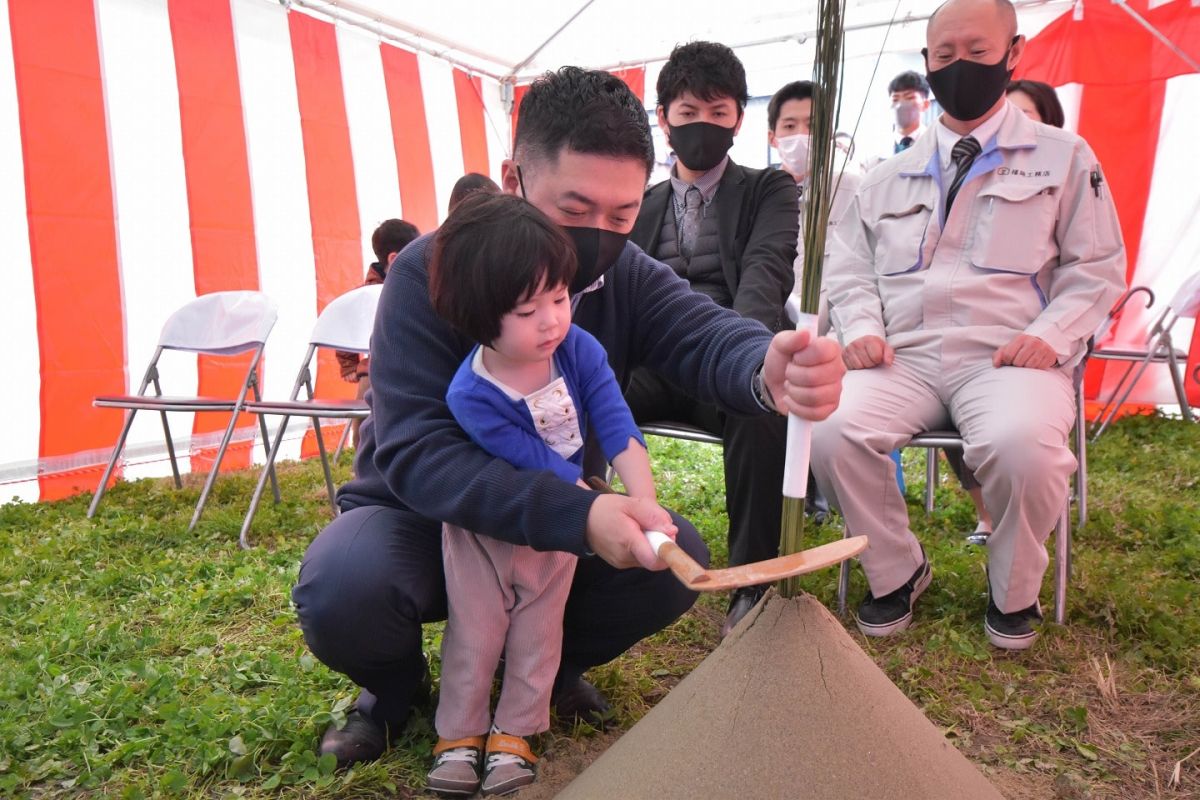 福岡県糸島市05　注文住宅建築現場リポート①　～地鎮祭～