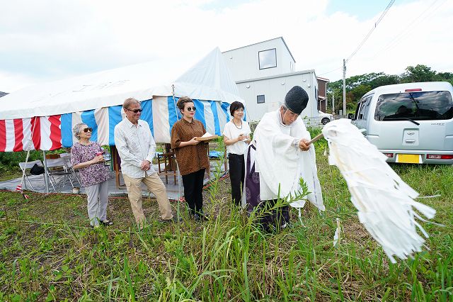 福岡県糸島市03　注文住宅建築現場リポート①　～地鎮祭～