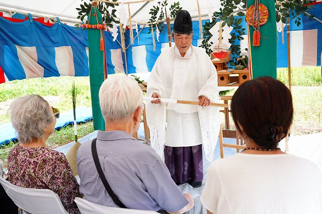 福岡県糸島市03　注文住宅建築現場リポート①　～地鎮祭～