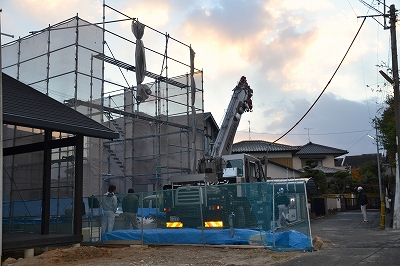 福岡県那珂川市片縄北02　注文住宅建築現場リポート⑥　～上棟式1～