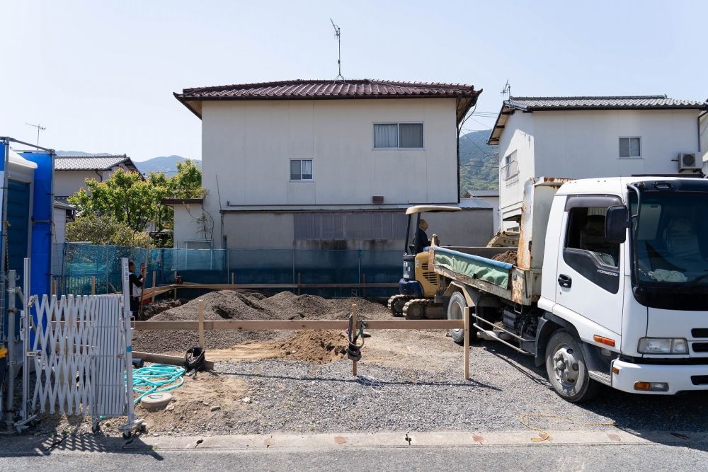 福岡県糸島市二丈深江01　注文住宅建築現場リポート③　～基礎工事・根切り～