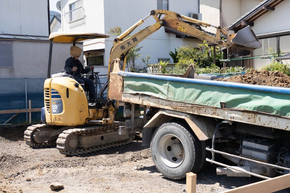 福岡県糸島市二丈深江01　注文住宅建築現場リポート③　～基礎工事・根切り～