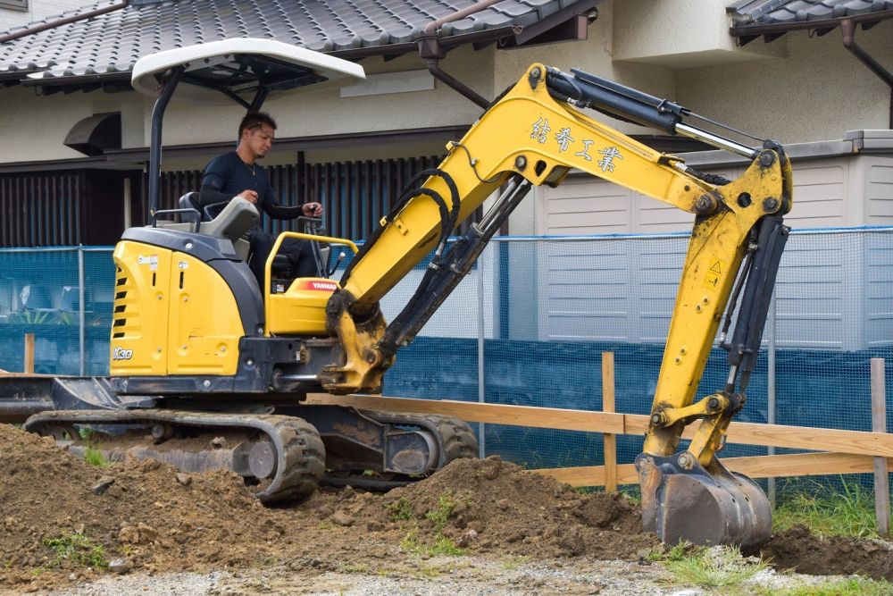 「福岡市早良区野芥01」注文住宅現場リポート③【基礎工事】【根切り】