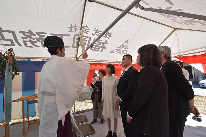 福岡県糟屋郡02　注文住宅建築現場リポート①　～地鎮祭～