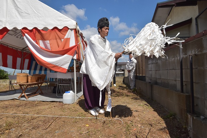 福岡県糟屋郡02　注文住宅建築現場リポート①　～地鎮祭～