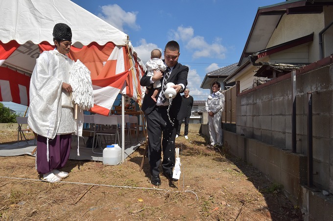 福岡県糟屋郡02　注文住宅建築現場リポート①　～地鎮祭～