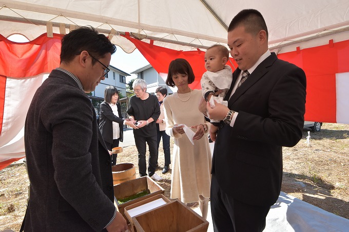 福岡県糟屋郡02　注文住宅建築現場リポート①　～地鎮祭～