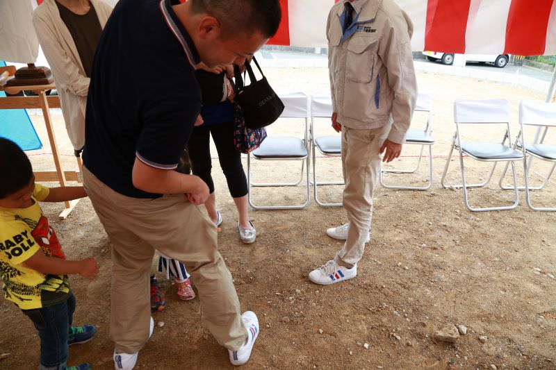 福岡県糟屋郡宇美町01　注文住宅建築現場リポート①　～地鎮祭～