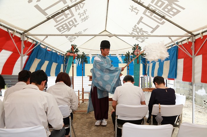 「福岡市南区塩原01」注文住宅現場リポート①【地鎮祭】