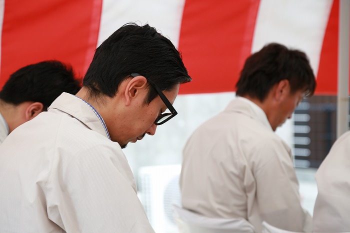 福岡市南区塩原01　注文住宅建築現場リポート①　～地鎮祭～