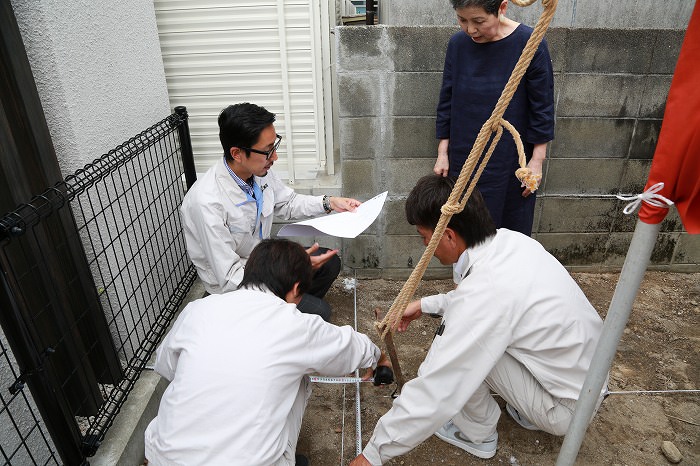 福岡市南区塩原01　注文住宅建築現場リポート①　～地鎮祭～