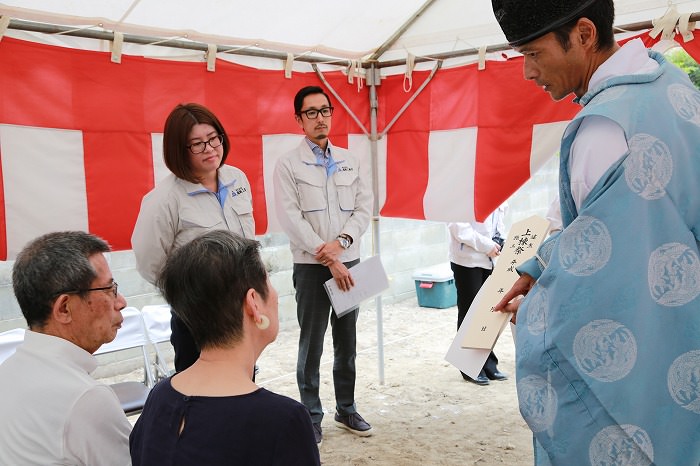 福岡市南区塩原01　注文住宅建築現場リポート①　～地鎮祭～