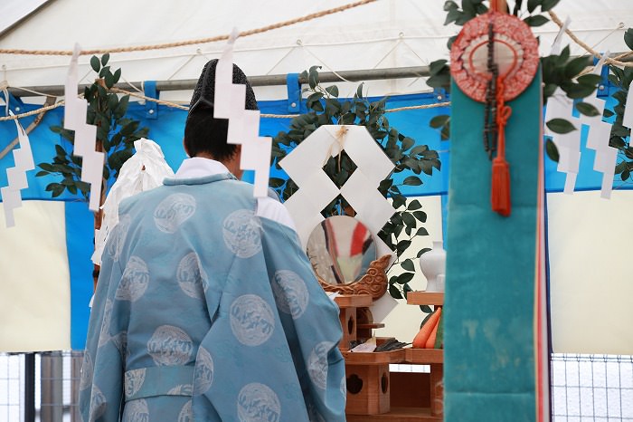 福岡市南区塩原01　注文住宅建築現場リポート①　～地鎮祭～