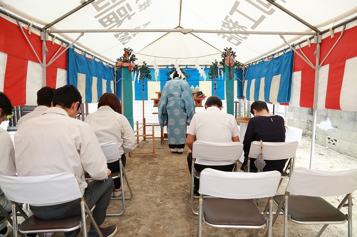 「福岡市南区塩原01」注文住宅現場リポート①【地鎮祭】