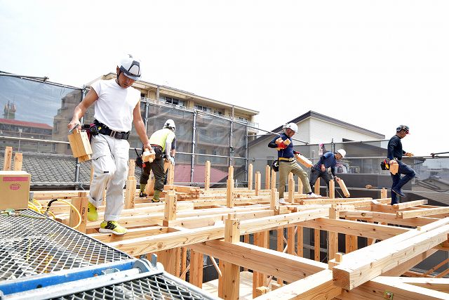 福岡市西区03　注文住宅建築現場リポート⑤　～上棟式～