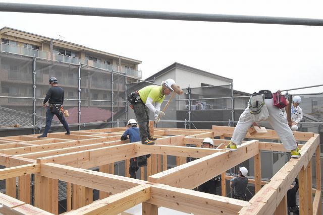 「福岡市西区03」注文住宅現場リポート⑤【上棟式】